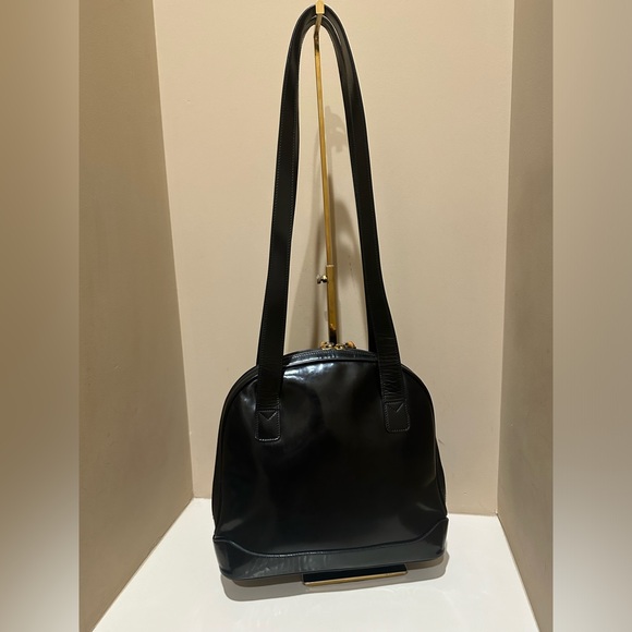 Gucci Patent Double Bamboo Pull Handbag - Picture 12 of 14